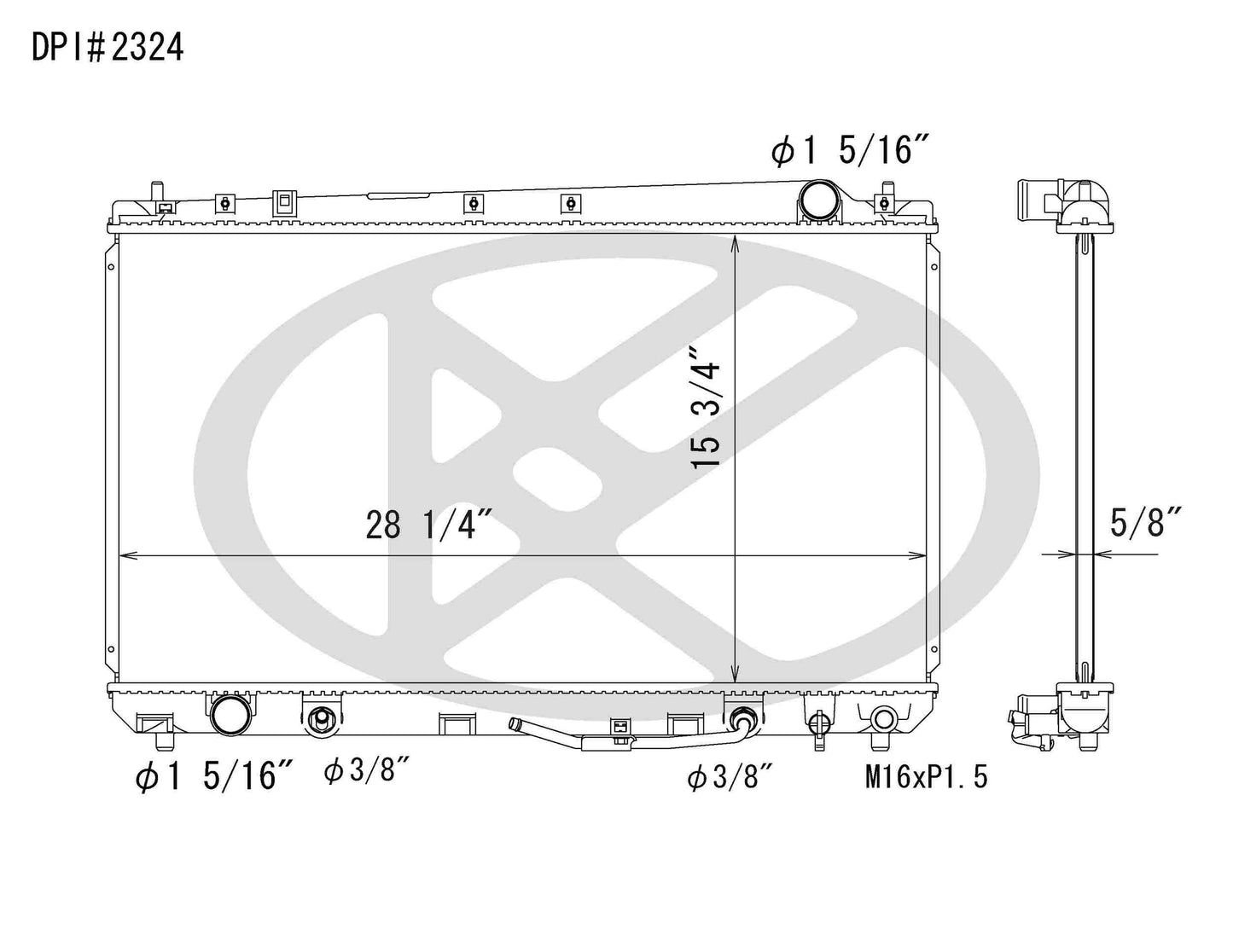 Koyorad OEM Replacement Radiator Toyota Avalon 3.0L V6 AT 00-04