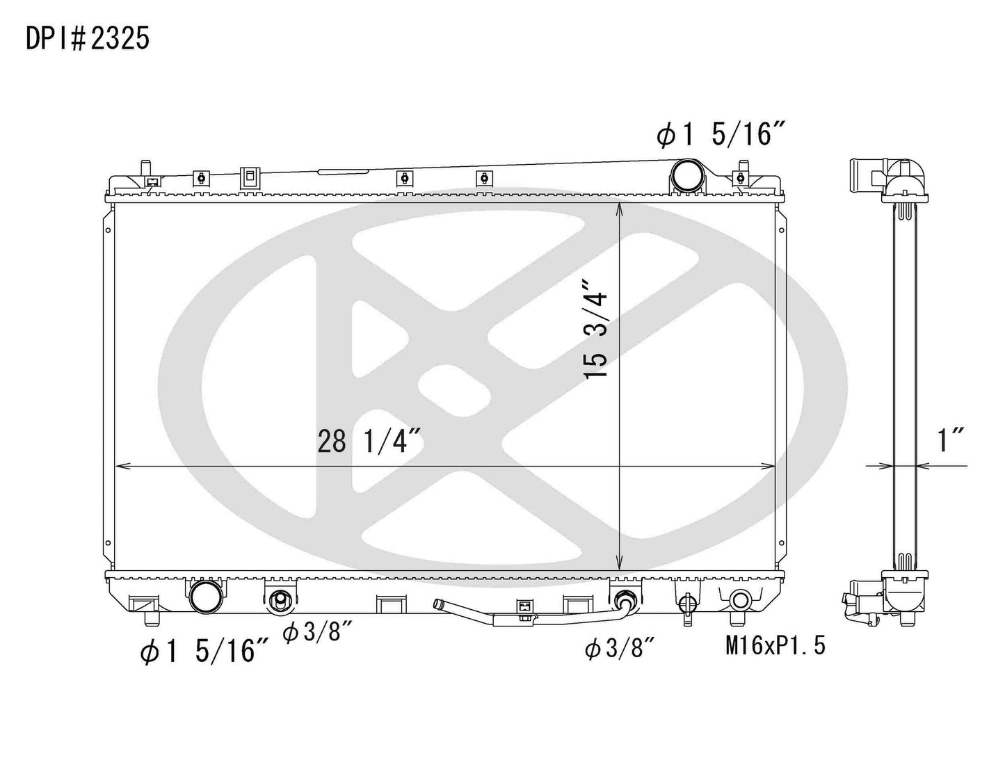 Koyorad OEM Replacement Radiator Toyota Avalon 3.0L V6 AT 00-04