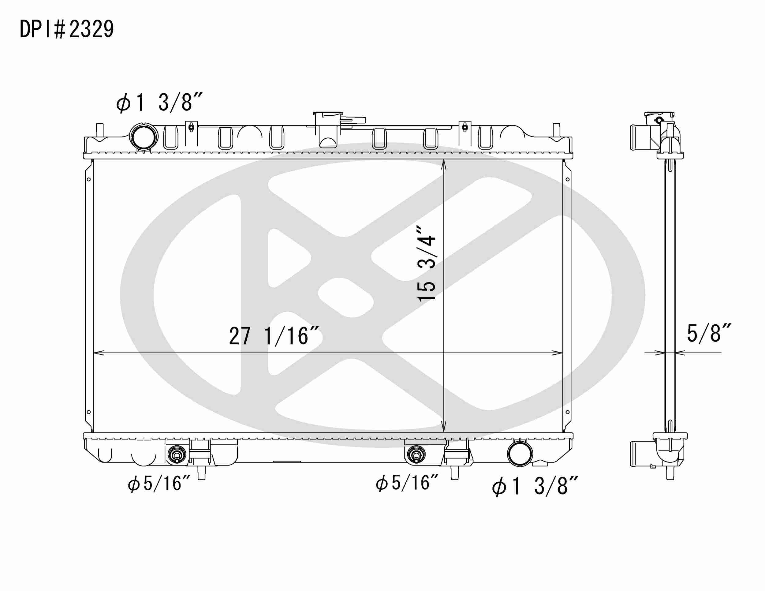 Koyorad OEM Replacement Radiator Infiniti I30 3.0L V6 AT 00-01