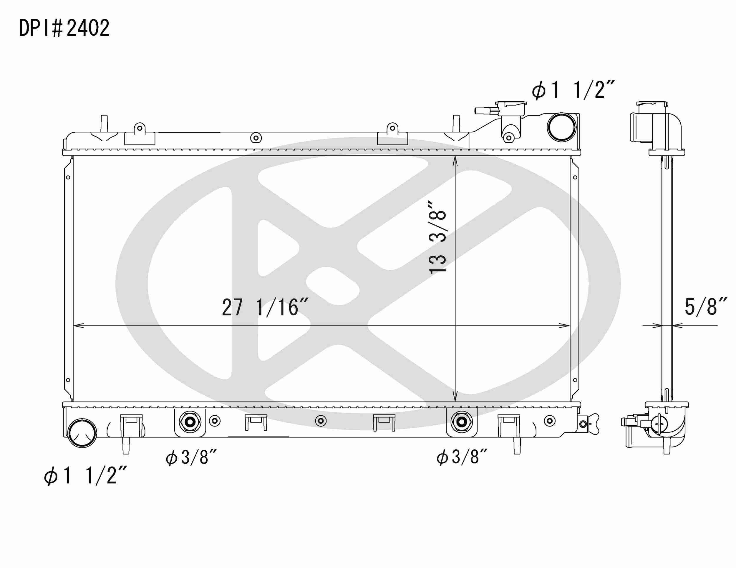 Koyorad OEM Replacement Radiator Subaru Forester 2.5L H4 AT 99-02