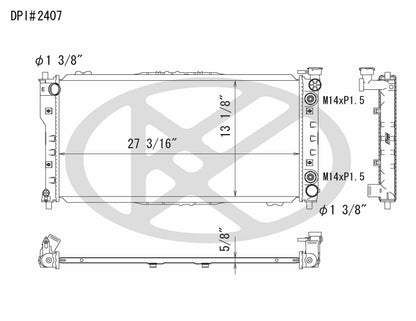 Koyorad OEM Replacement Radiator Mazda 626 2.0L I4 AT 01-02