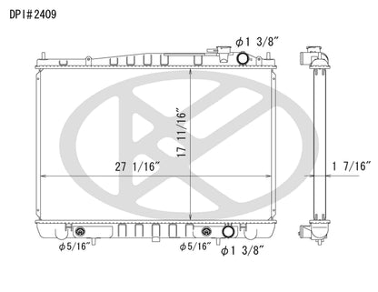 Koyorad OEM Replacement Radiator Nissan Frontier 3.3L V6 SC AT 01-04