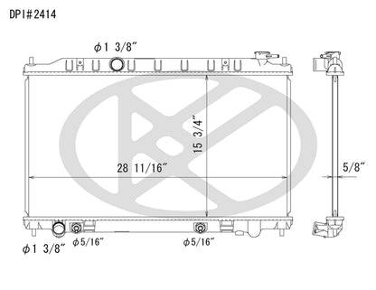 Koyorad OEM Replacement Radiator Nissan Altima 2.5L I4 AT 02-06