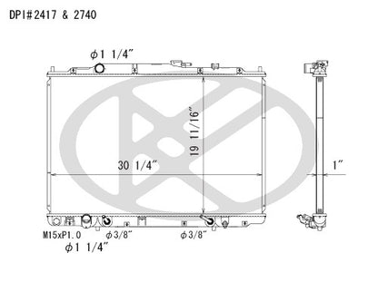 Koyorad OEM Replacement Radiator Acura MDX 3.5L V6 AT 01-06