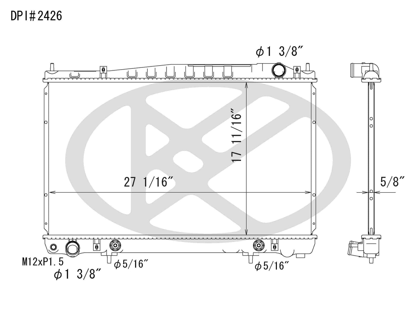 Koyorad OEM Replacement Radiator Infiniti M45 4.5L V8 AT 03-04