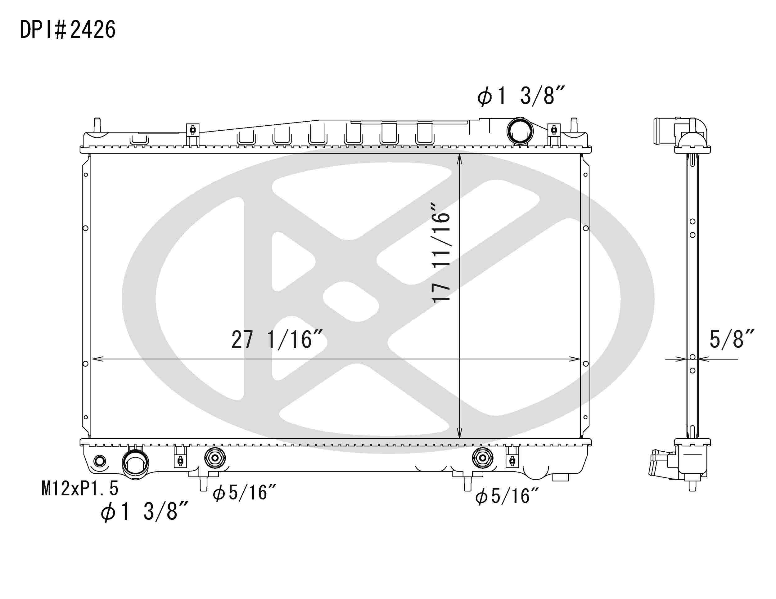Koyorad OEM Replacement Radiator Infiniti M45 4.5L V8 AT 03-04