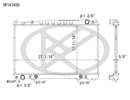 Koyorad OEM Replacement Radiator Infiniti M45 4.5L V8 AT 03-04