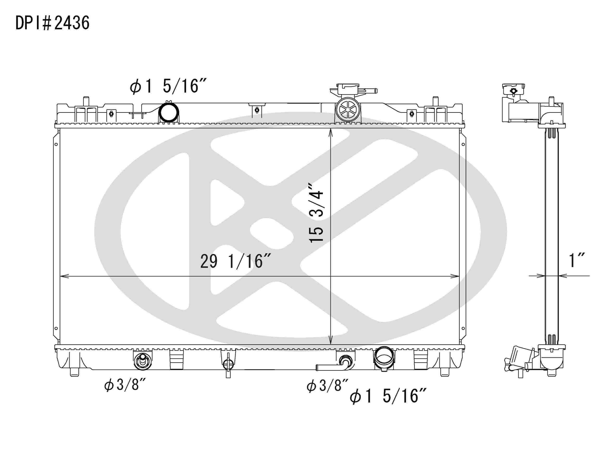 Koyorad OEM Replacement Radiator Toyota Camry 2.4L I4 AT 02-06