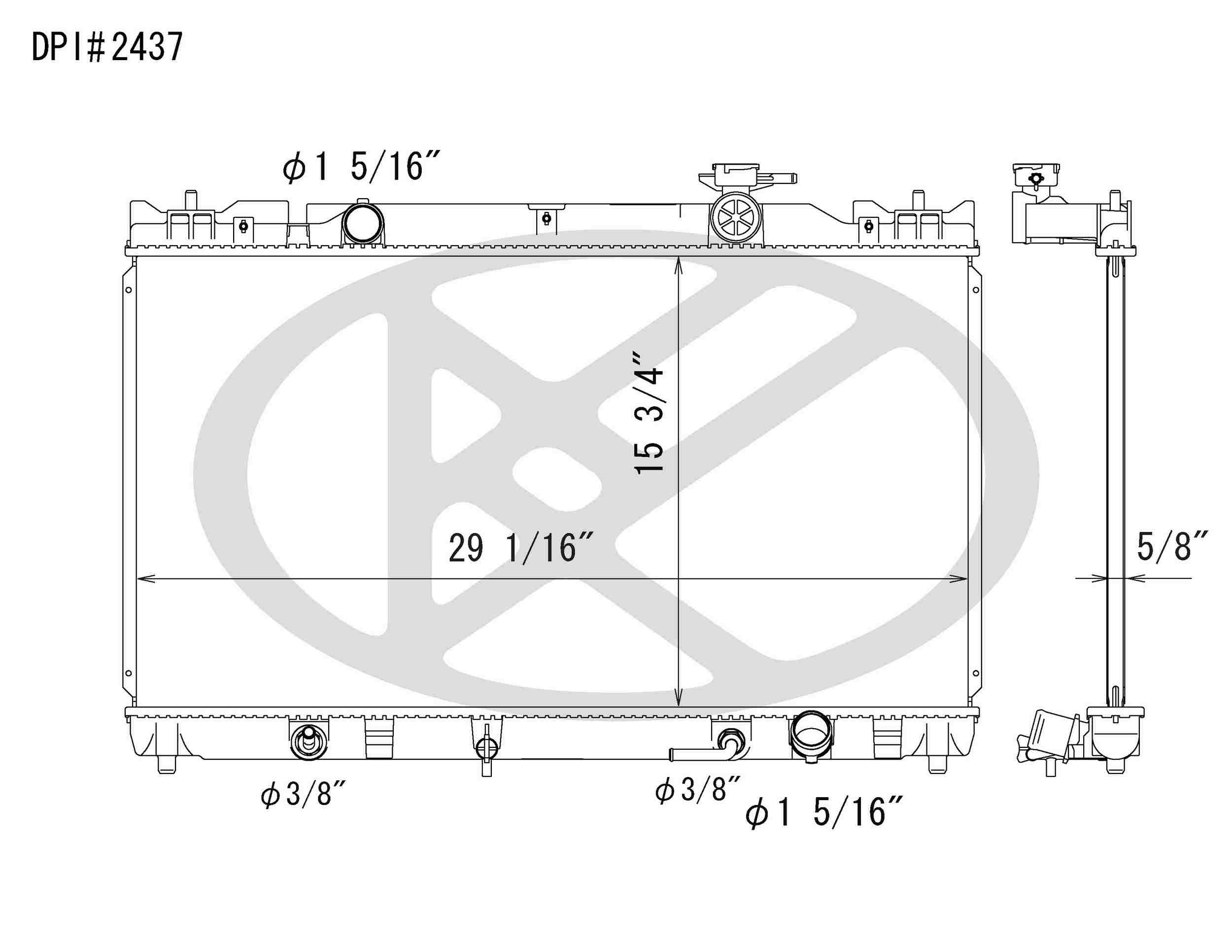 Koyorad OEM Replacement Radiator Toyota Camry 2.4L I4 AT 02-06
