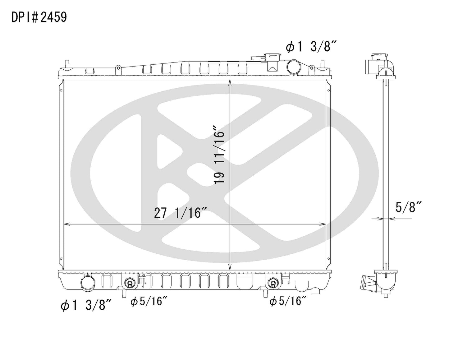 Koyorad OEM Replacement Radiator Infiniti QX4 3.5L V6 AT 01-03