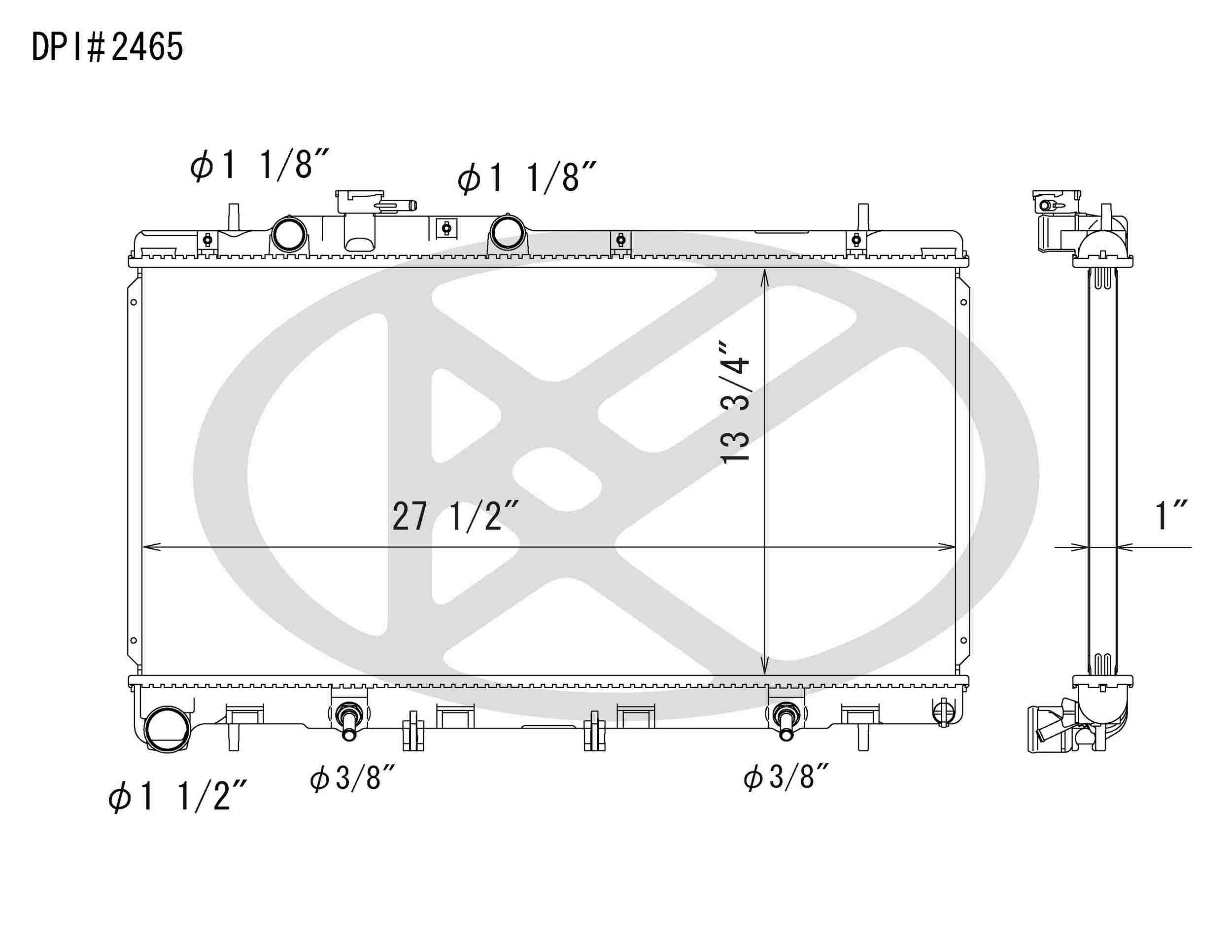 Koyorad OEM Replacement Radiator Subaru Legacy 3.0L H6 AT 00-04