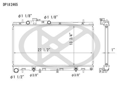 Koyorad OEM Replacement Radiator Subaru Legacy 3.0L H6 AT 00-04