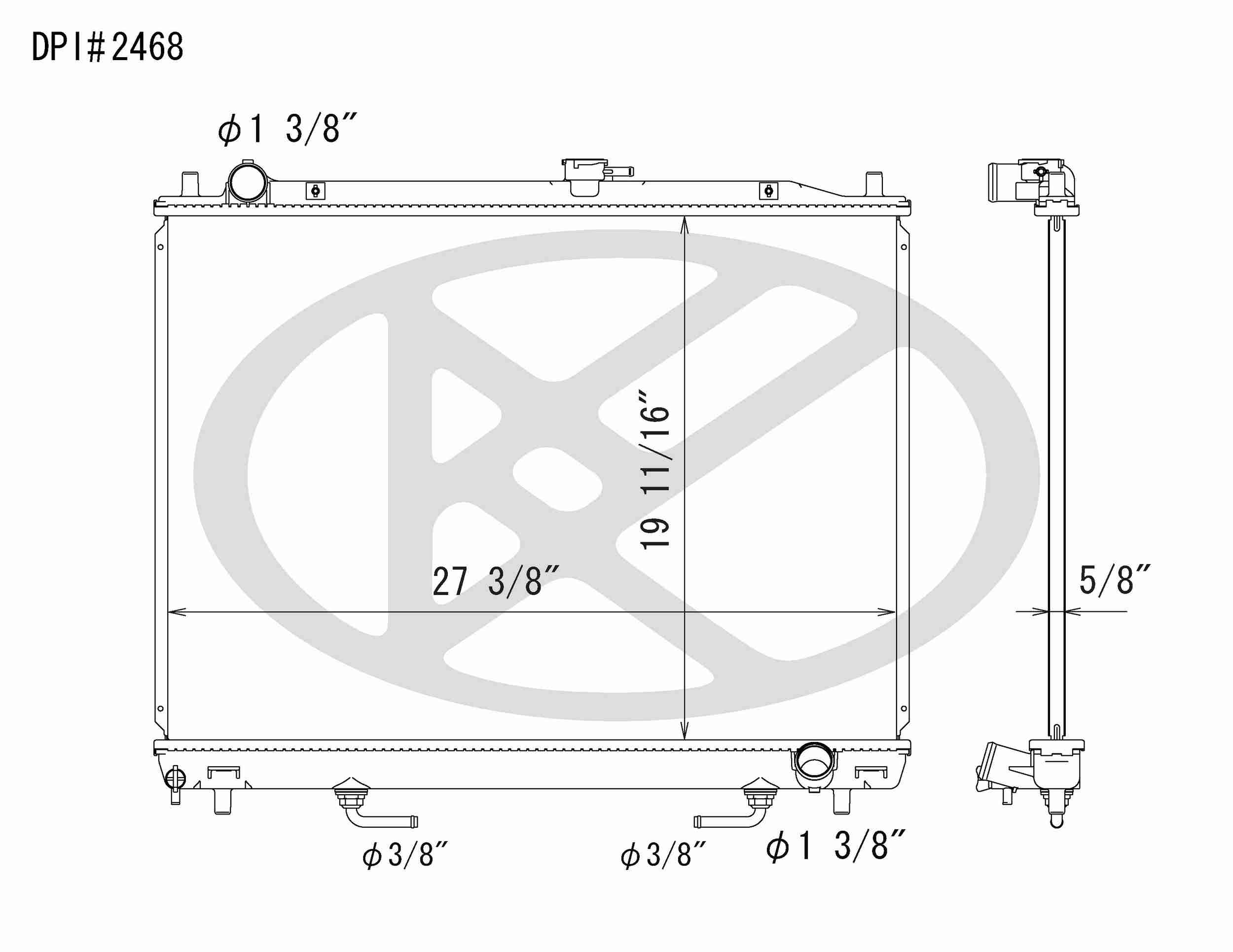 Koyorad OEM Replacement Radiator Mitsubishi Montero 3.5L V6 AT 01-02