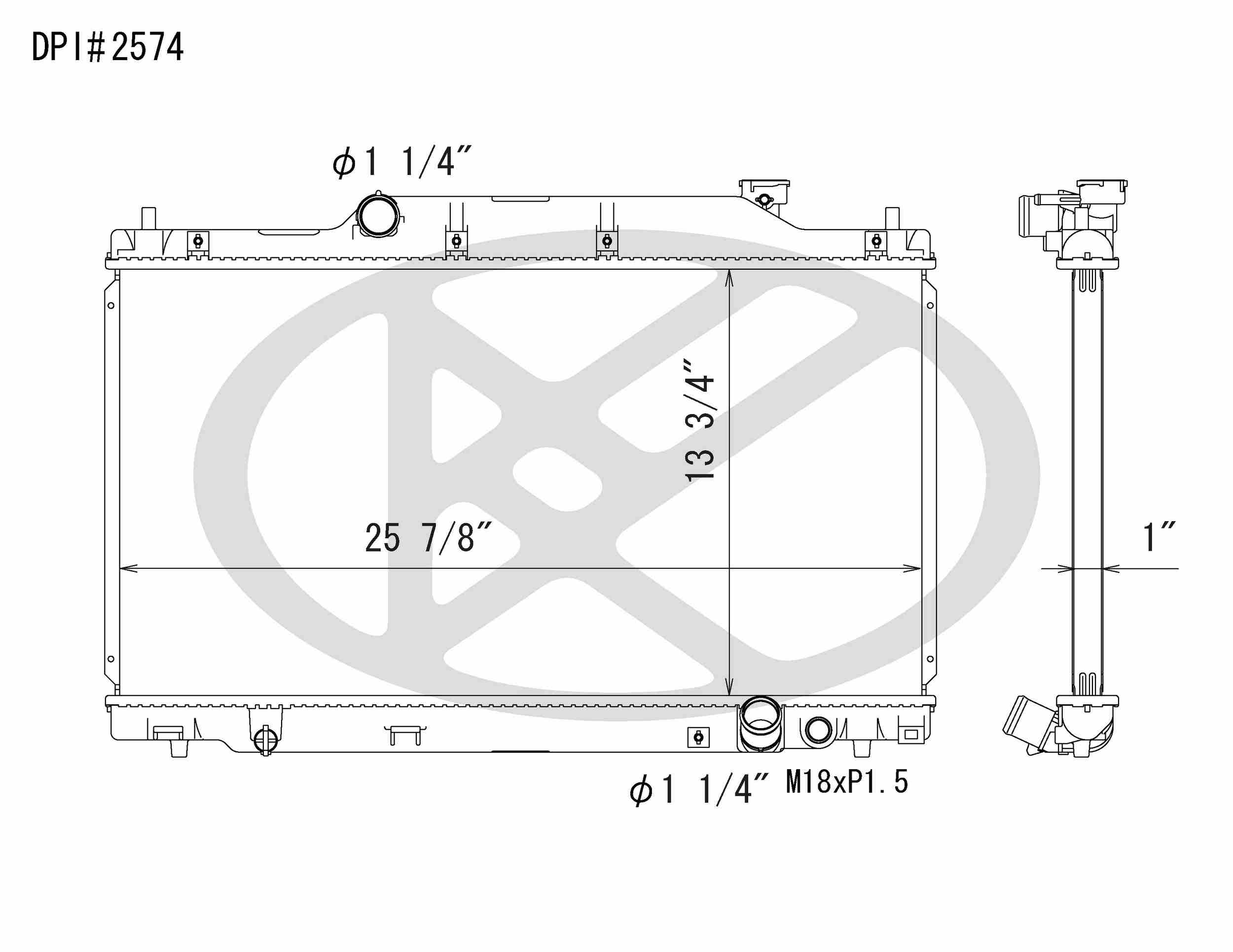Koyorad OEM Replacement Radiator Honda Civic 2.0L I4 MT 02-05