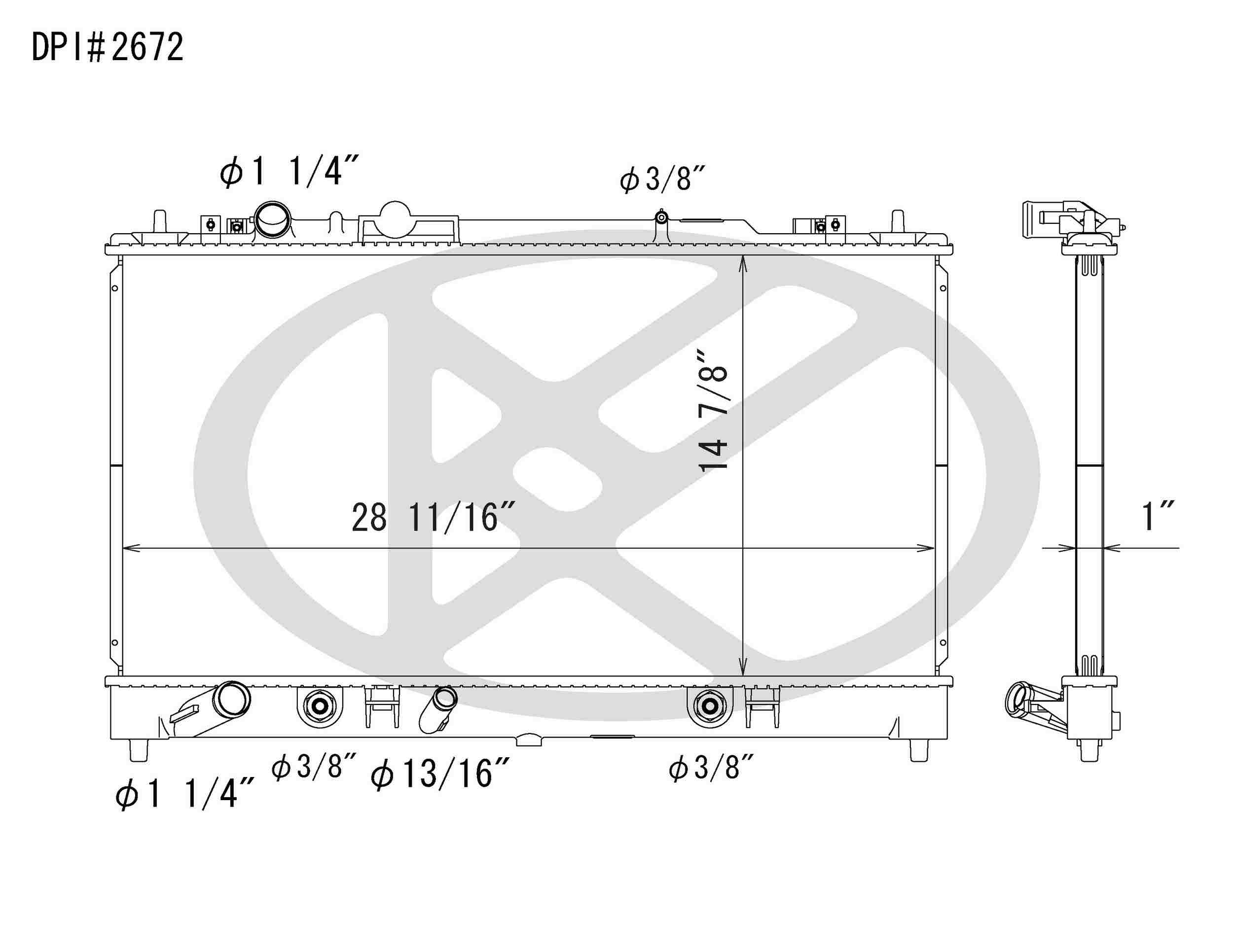 Koyorad OEM Replacement Radiator Mazda Mazda 6 3.0L V6 AT 03-08