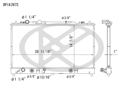 Koyorad OEM Replacement Radiator Mazda Mazda 6 3.0L V6 AT 03-08