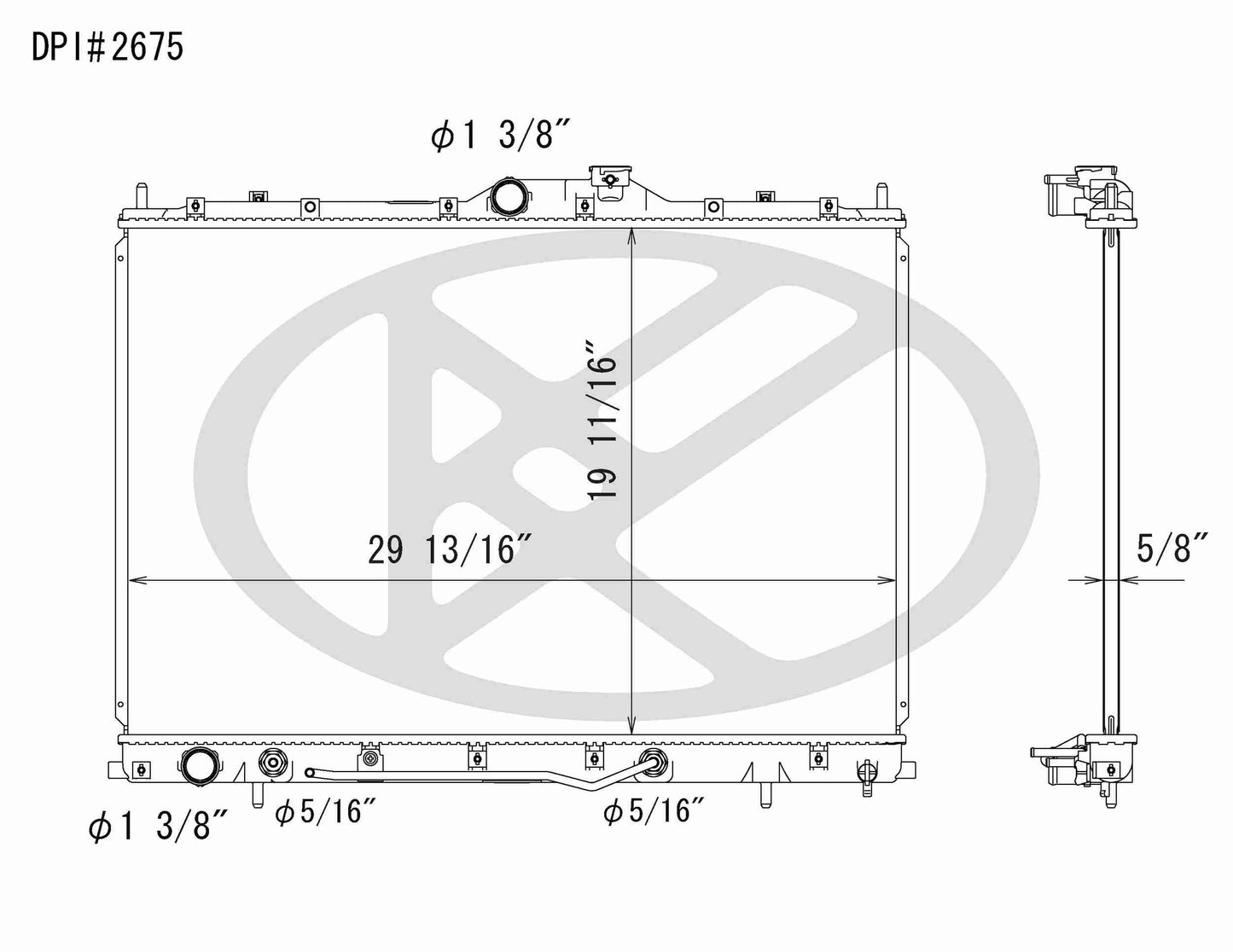 Koyorad OEM Replacement Radiator Mitsubishi Endeavor 3.8L V6 AT 04-10