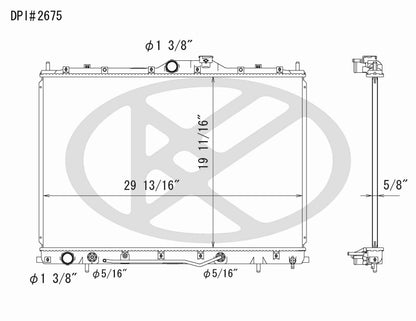 Koyorad OEM Replacement Radiator Mitsubishi Endeavor 3.8L V6 AT 04-10