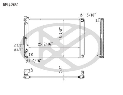 Koyorad OEM Replacement Radiator Lexus RX330 3.3L V6 AT 05 (from June) to 06
