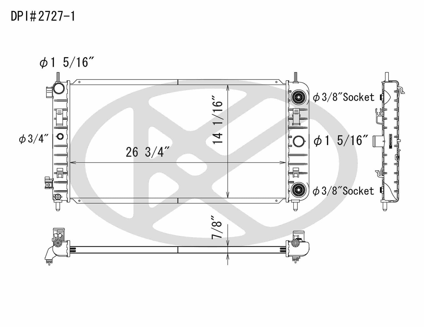 Koyorad Radiator A2727-1