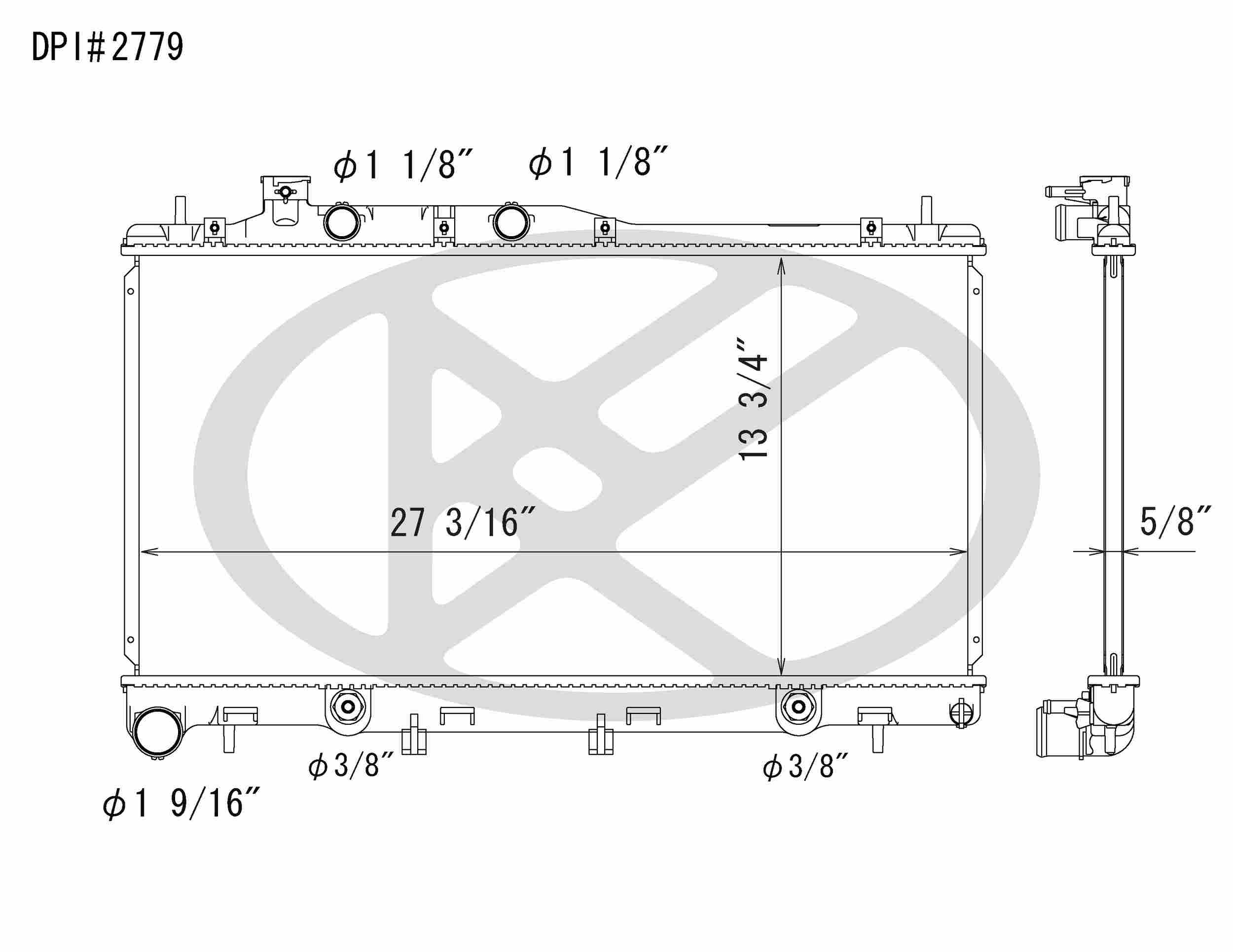 Koyorad OEM Replacement Radiator Subaru Legacy 3.0L H6 AT 08-09
