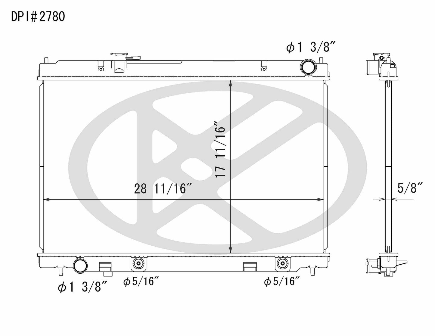 Koyorad OEM Replacement Radiator Infiniti M35 3.5L V6 AT 06-08