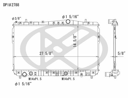 Koyorad OEM Replacement Radiator Suzuki Forenza 2.0L I4 AT 04-08