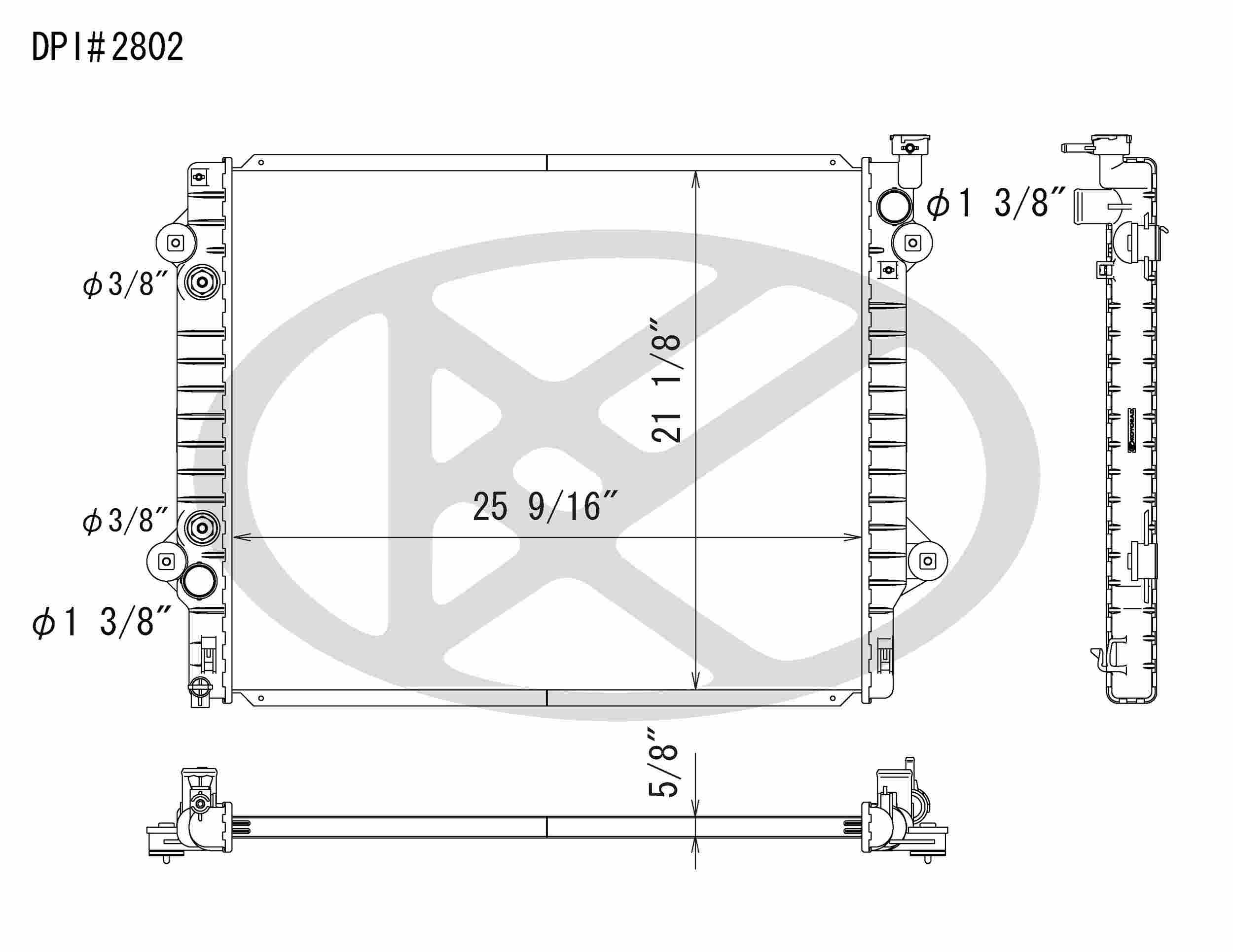 Koyorad OEM Replacement Radiator Toyota Tacoma 2.7L I4 AT 05-11