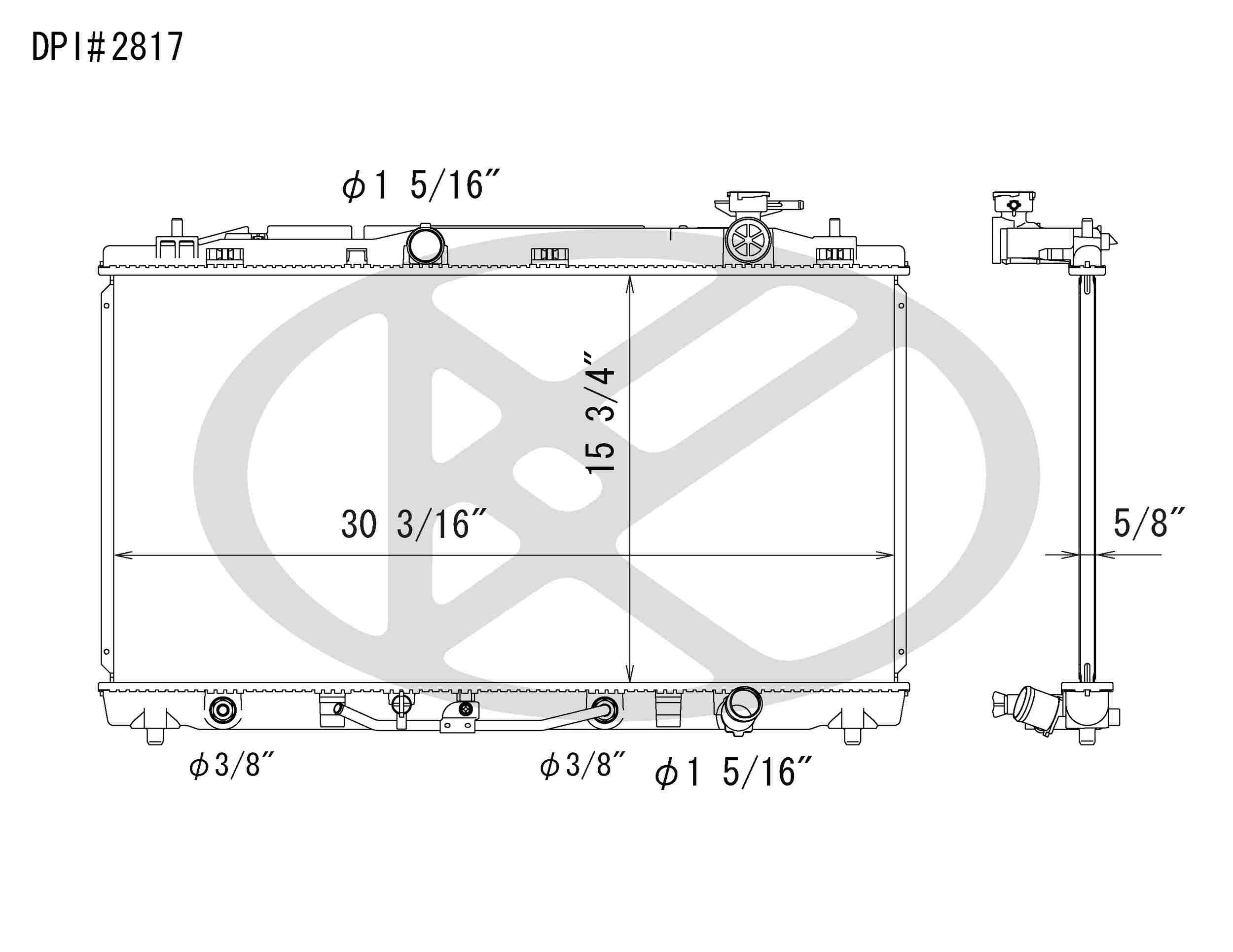 Koyorad OEM Replacement Radiator Toyota Avalon 3.5L V6 AT 05-11