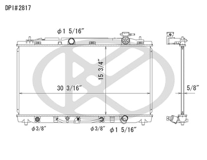 Koyorad OEM Replacement Radiator Toyota Avalon 3.5L V6 AT 05-11