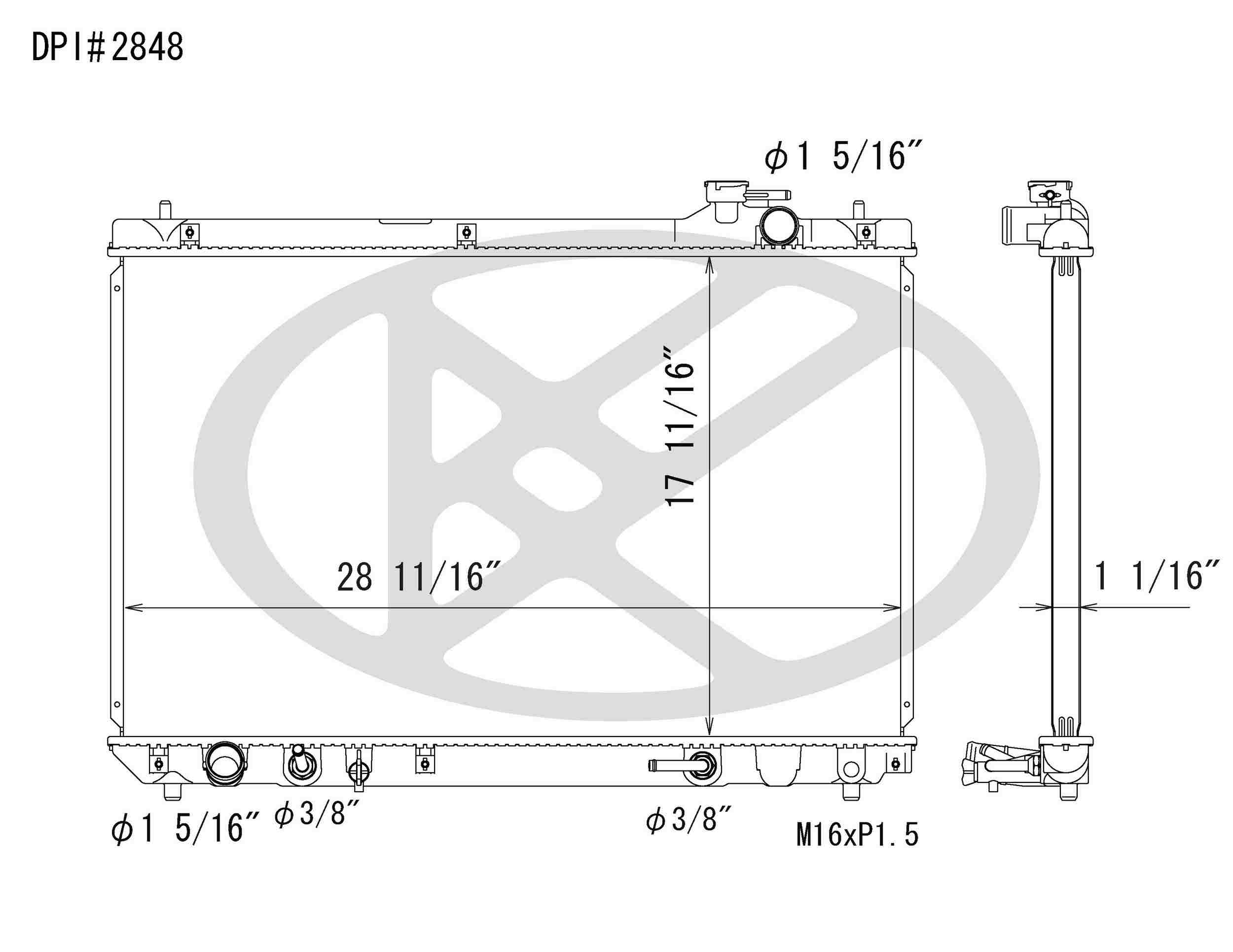 Koyorad OEM Replacement Radiator Toyota Highlander 3.3L V6 AT 04-07