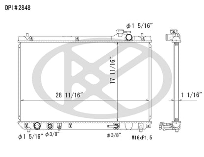 Koyorad OEM Replacement Radiator Toyota Highlander 3.3L V6 AT 04-07
