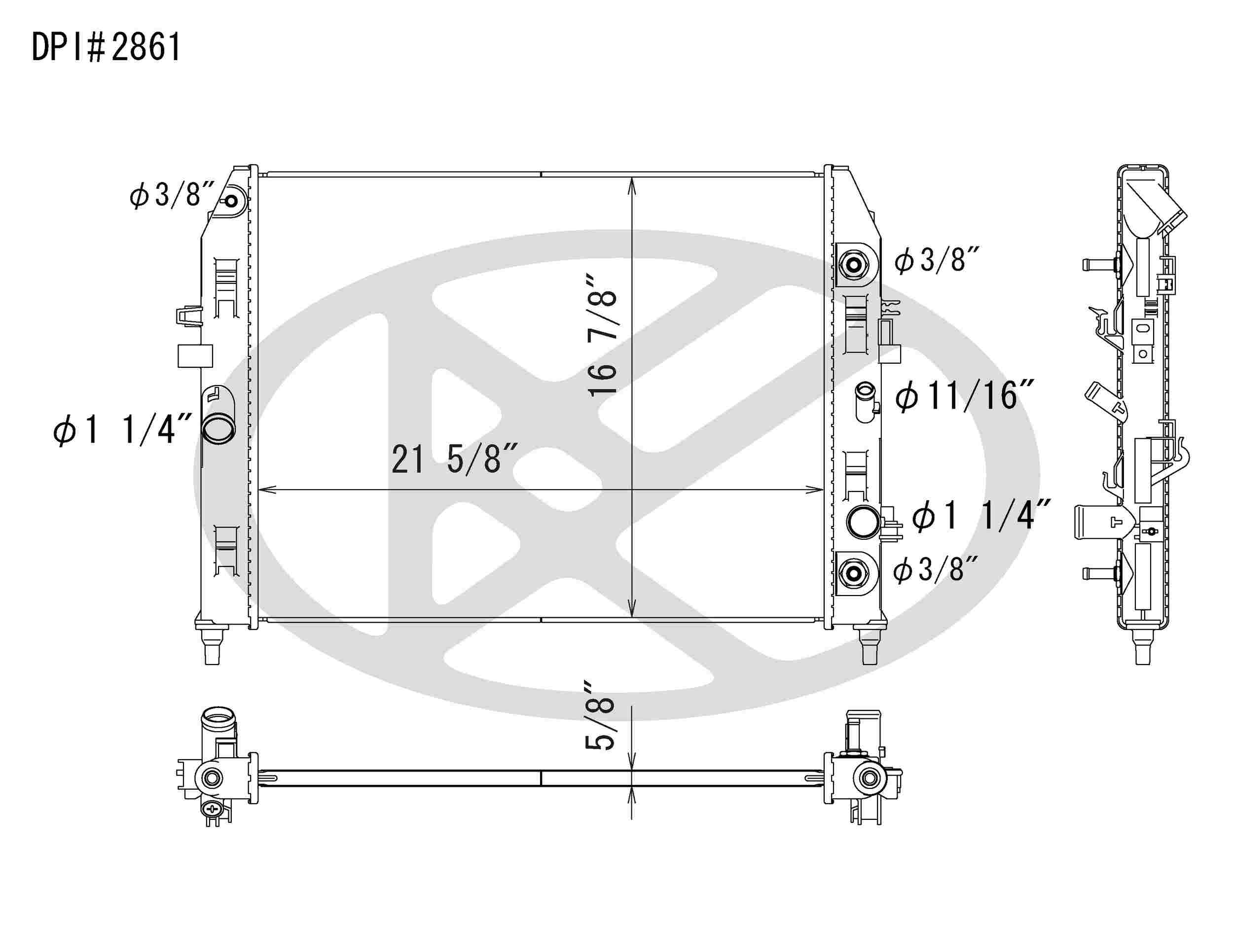 Koyorad OEM Replacement Radiator NC Mazda MX-5 Miata 06-15 MT Only
