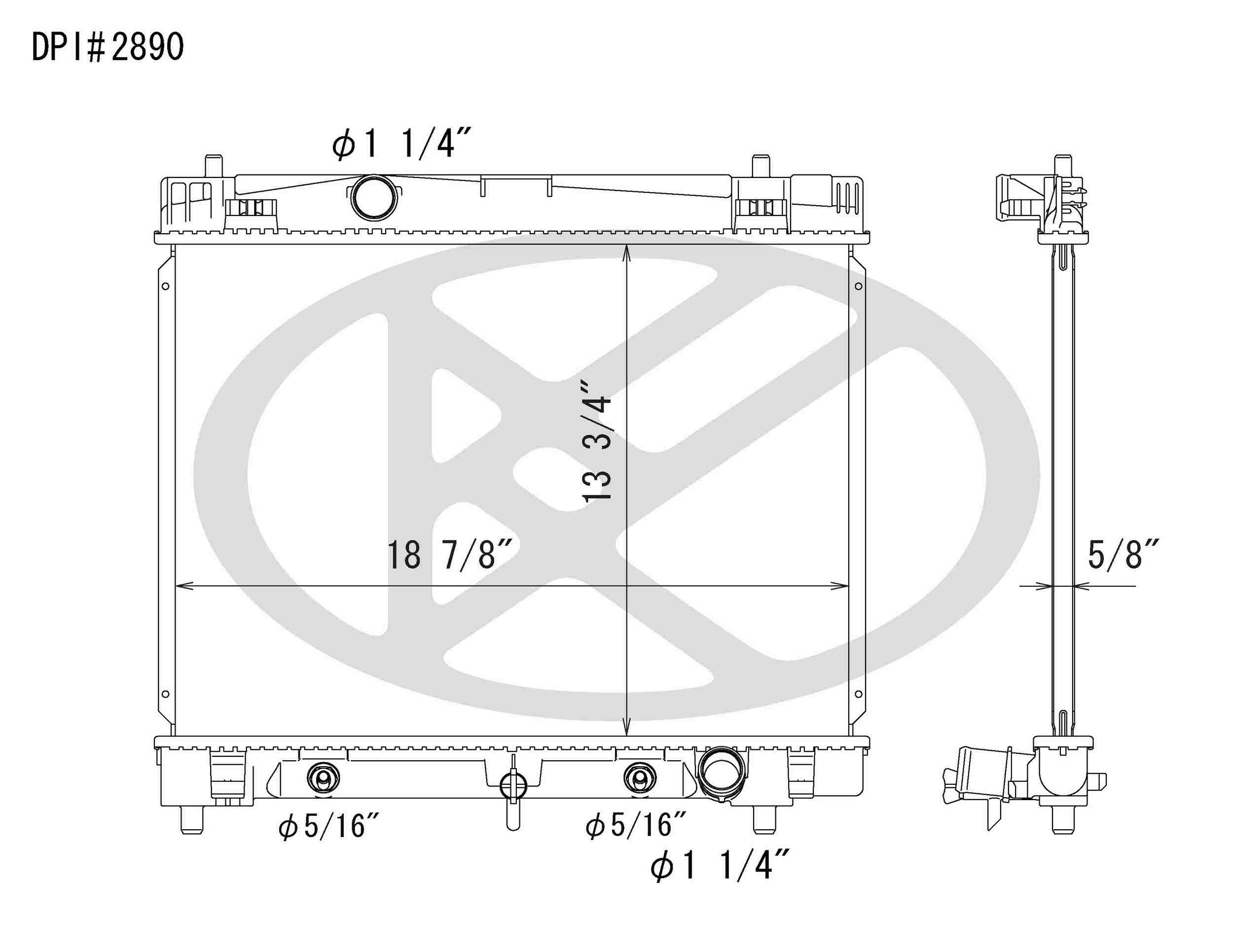Koyorad OEM Replacement Radiator Scion xD 1.8L I4 AT 08-12