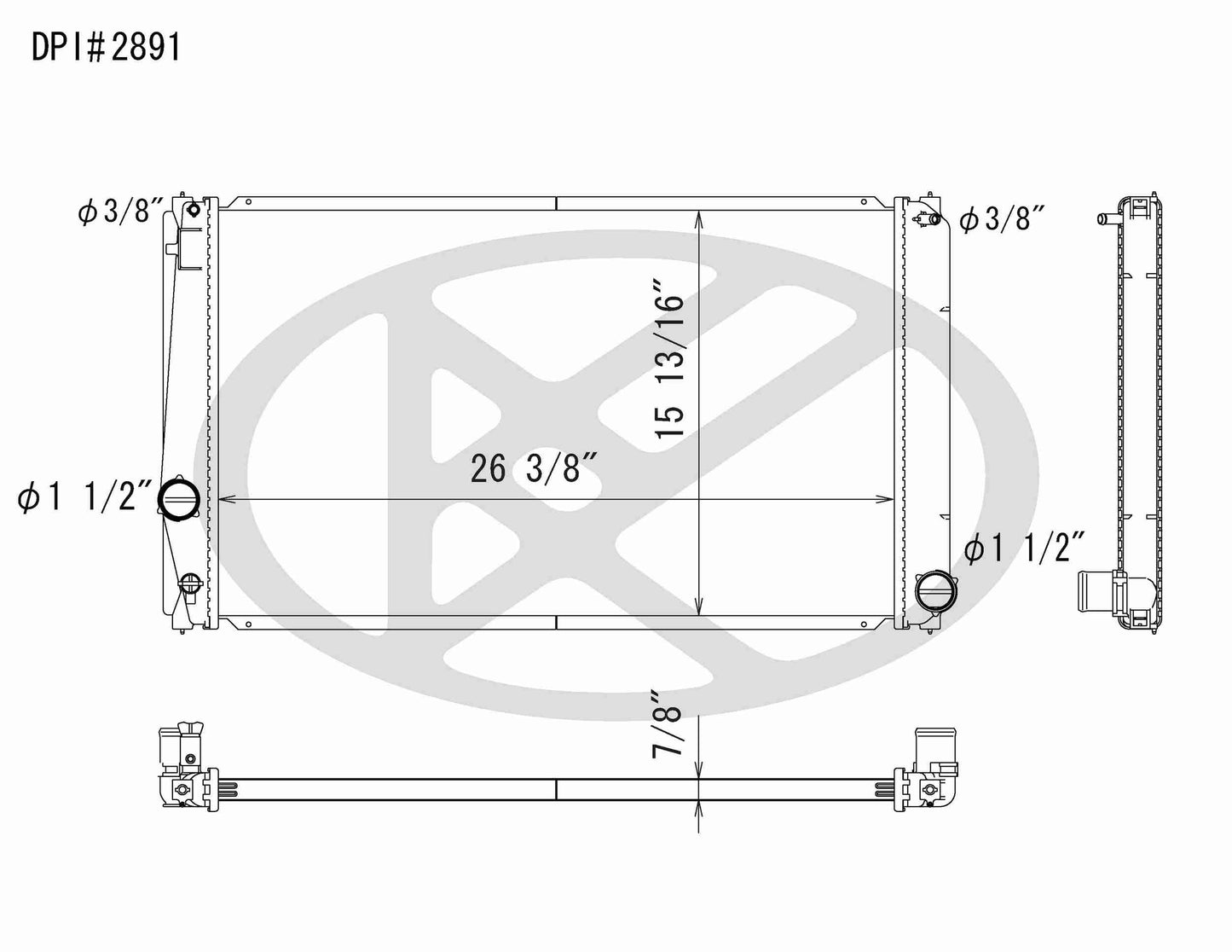 Koyorad OEM Replacement Radiator Toyota RAV4 2.4L I4 AT 06-08