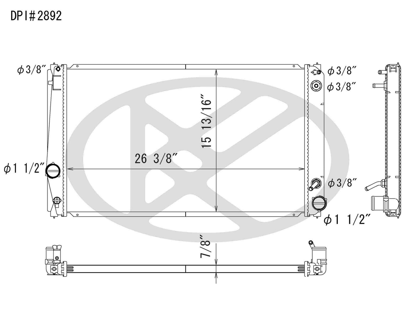 Koyorad OEM Replacement Radiator Toyota RAV4 3.5L V6 AT 06-11