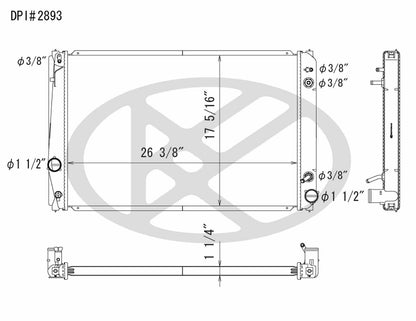 Koyorad OEM Replacement Radiator Toyota RAV4 3.5L V6 AT 06-11