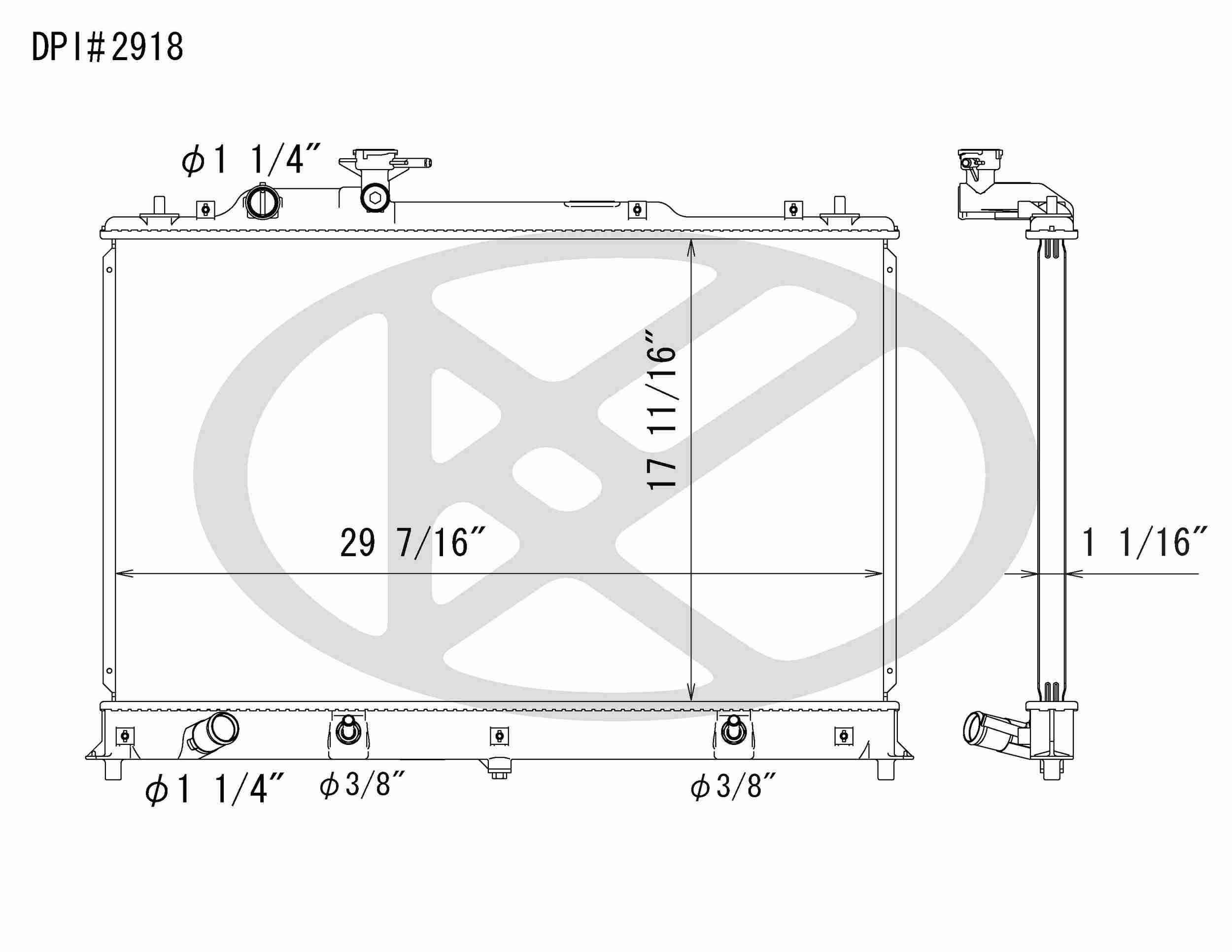 Koyorad OEM Replacement Radiator Mazda CX-7 2.3L I4 TBO AT 07-11