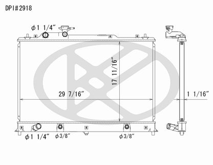 Koyorad OEM Replacement Radiator Mazda CX-7 2.3L I4 TBO AT 07-11