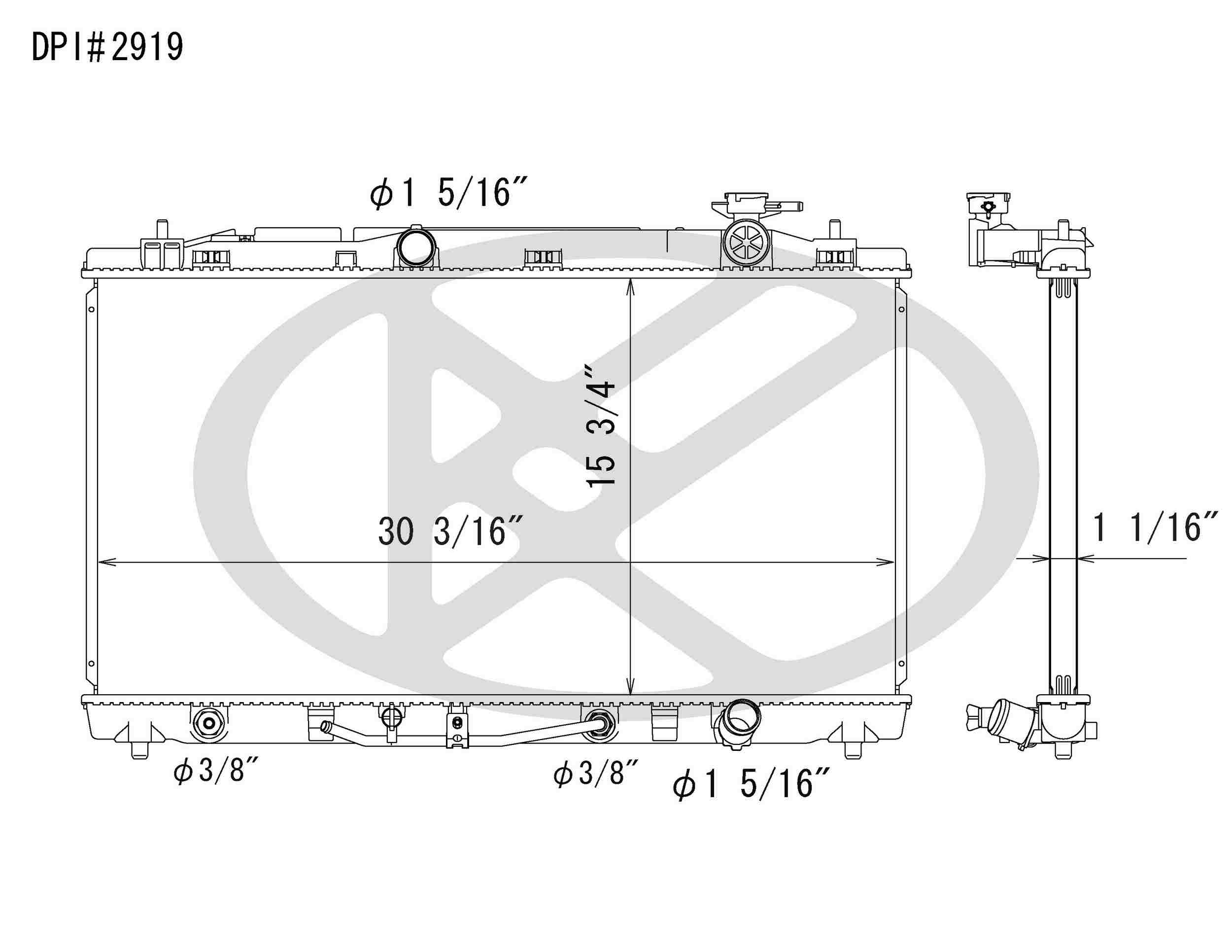 Koyorad OEM Replacement Radiator Lexus ES350 3.5L V6 AT 07-11