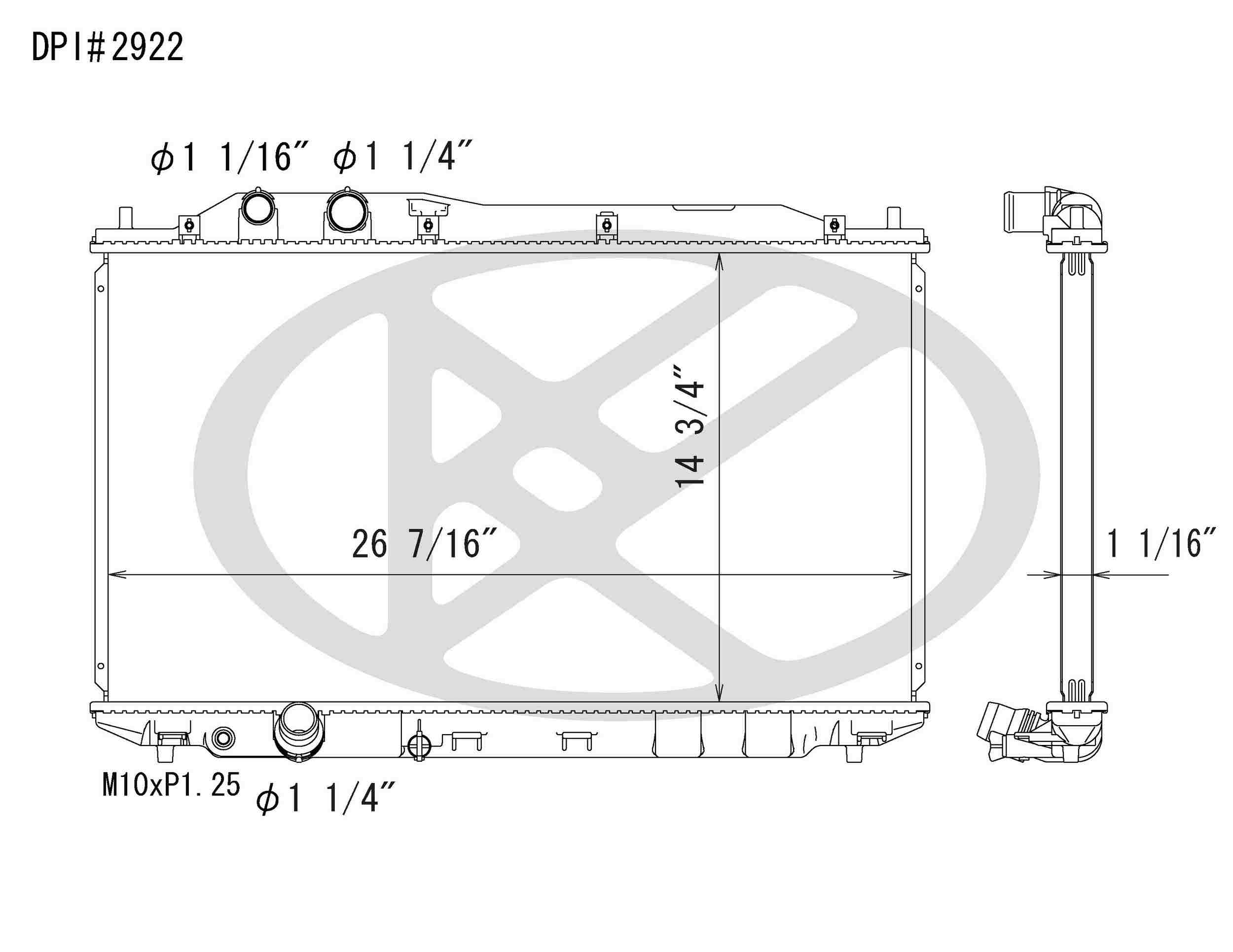 Koyorad OEM Replacement Radiator Honda Civic 1.8L I4 AT 06-10