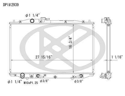 Koyorad OEM Replacement Radiator Acura TL 3.2L V6 AT 07-08