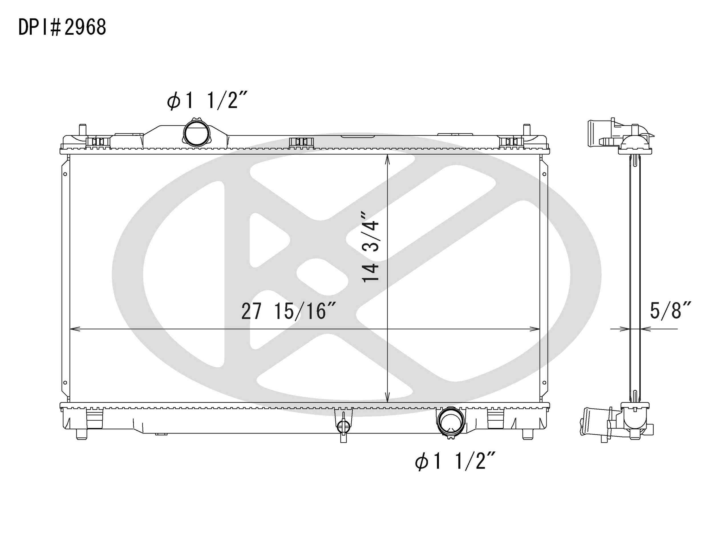Koyorad OEM Replacement Radiator Lexus IS250 2.5L V6 AT 06-11