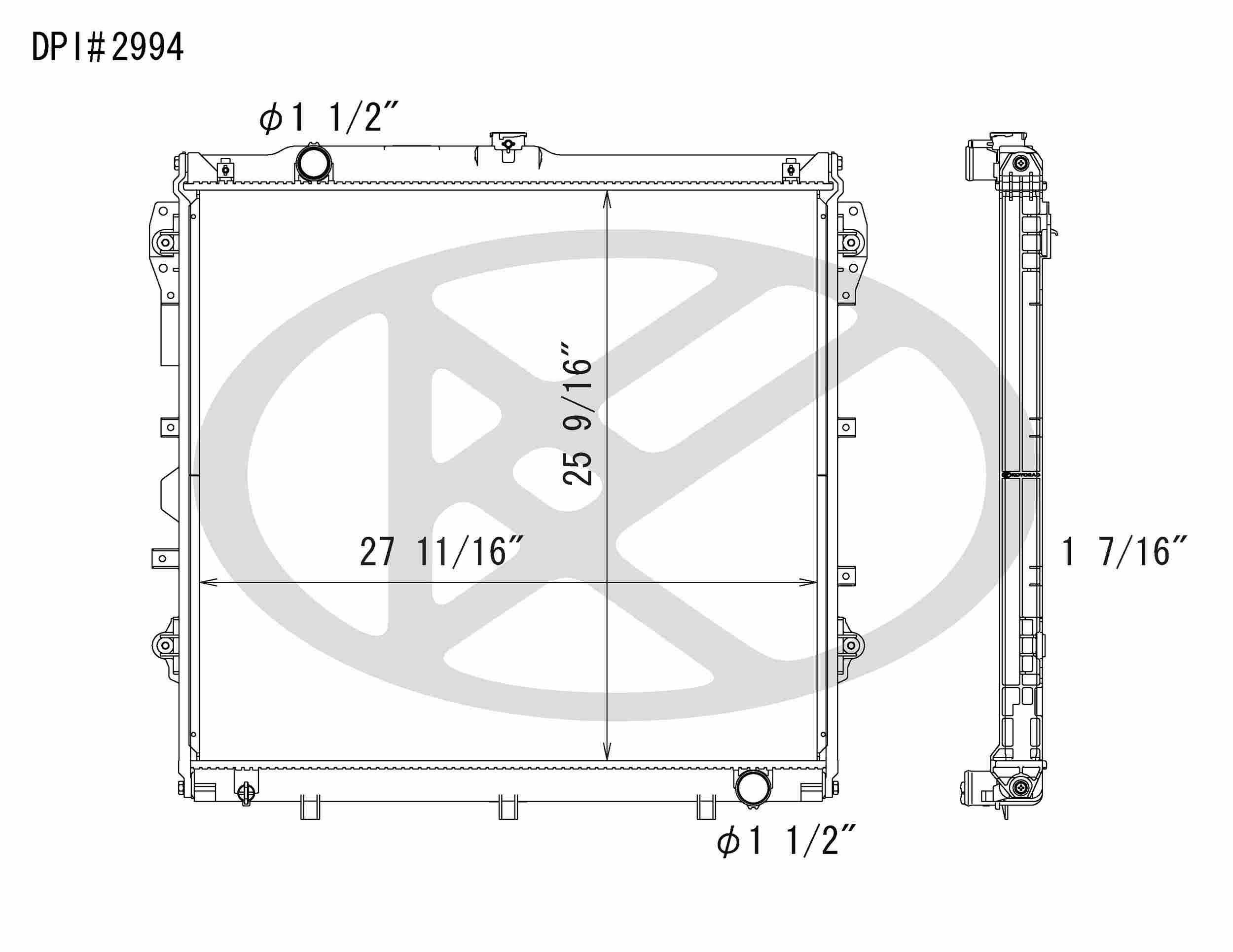 Koyorad OEM Replacement Radiator Toyota Sequoia V8 AT 10-11