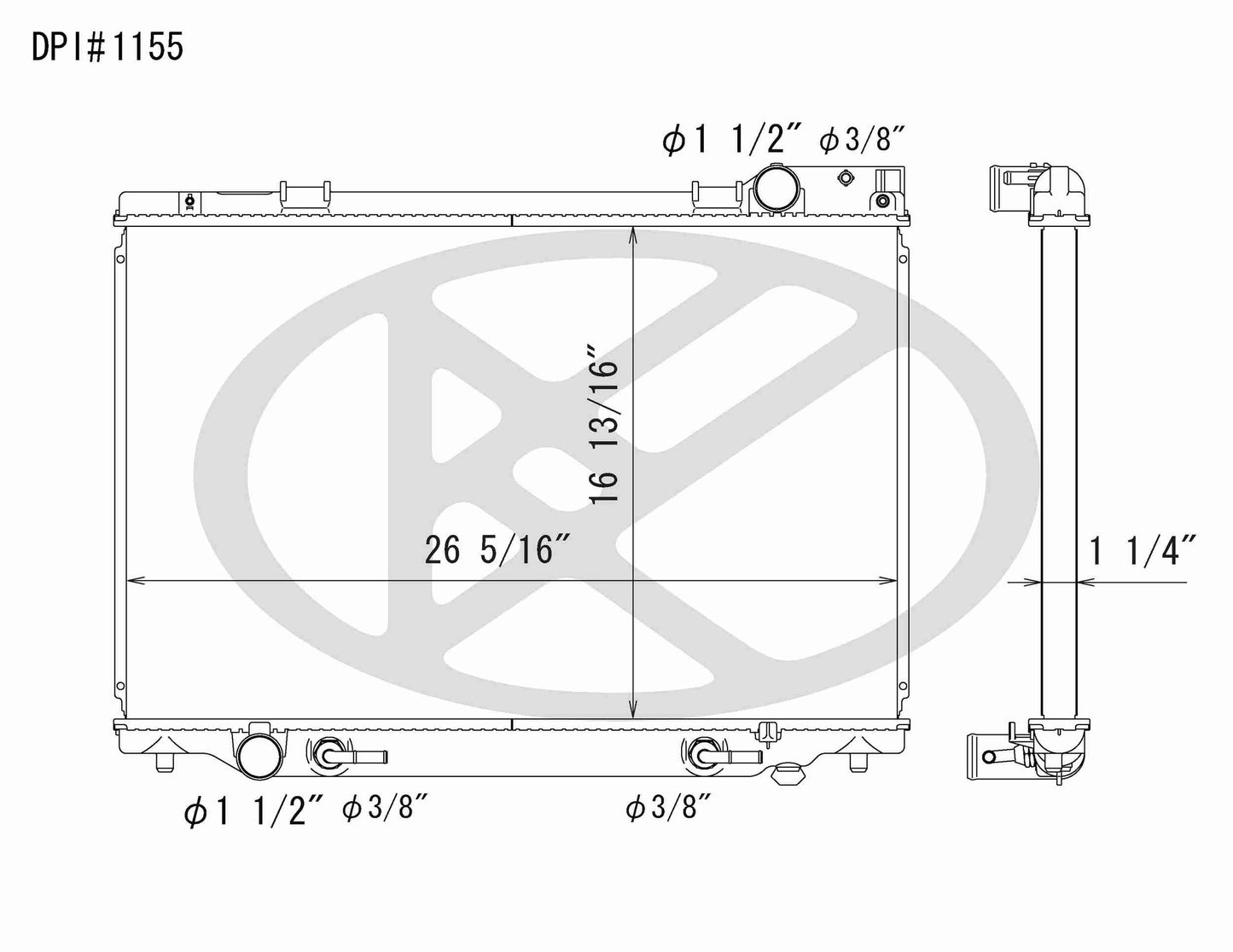 Koyorad OEM Replacement Radiator Toyota Previa 2.4L I4 AT 91-95
