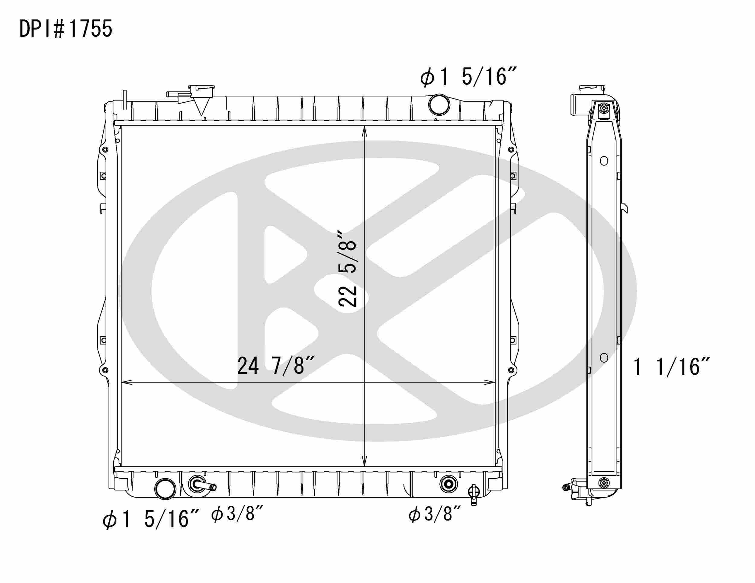 Koyorad OEM Replacement Radiator Toyota Tacoma 2.7L I4 AT 95-00