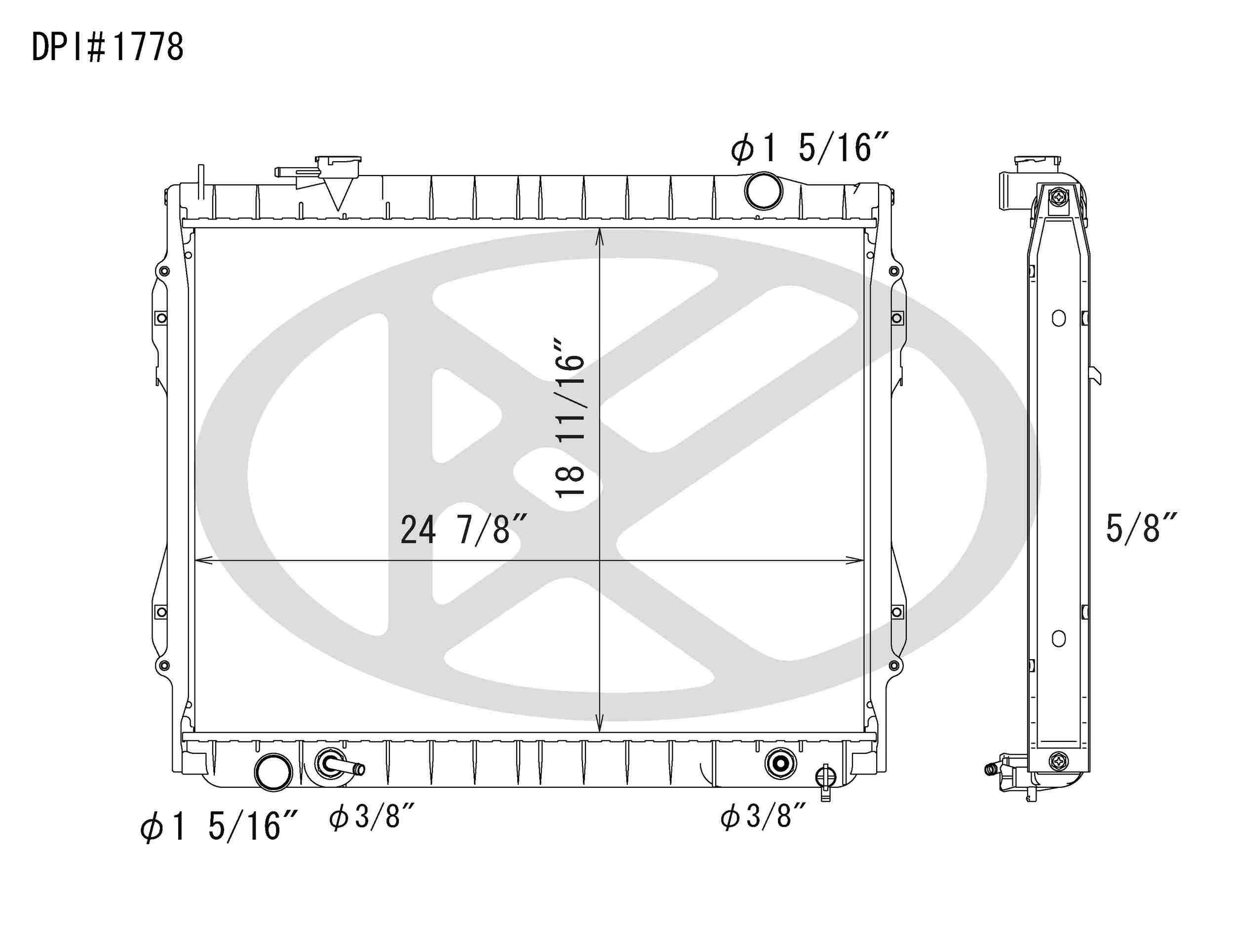 Koyorad OEM Replacement Radiator Toyota Tacoma 2.4L I4 AT 95-04
