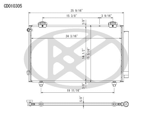 Koyorad A/C Condenser CD010305