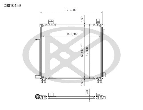 Koyorad A/C Condenser CD010459