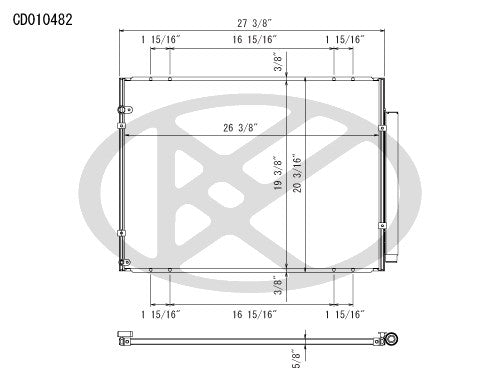 Koyorad A/C Condenser CD010482